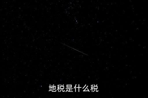 地稅局收的是什么稅，地稅是什么稅