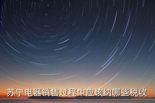 下列什么可以納入稅務(wù)，蘇寧電器銷售過程中應(yīng)該納哪些稅收