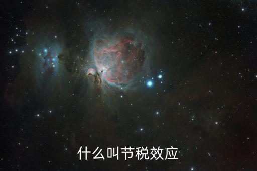 什么叫節(jié)稅效應