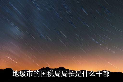 國稅總局是什么級別，國家稅務(wù)總局是正部級