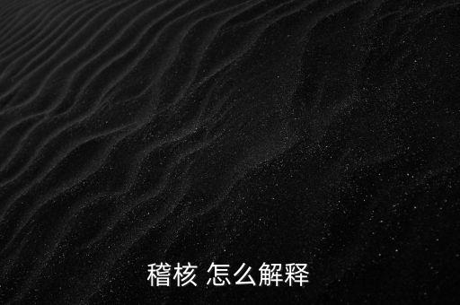 發(fā)票稽核補稅什么意思，稽核 怎么解釋