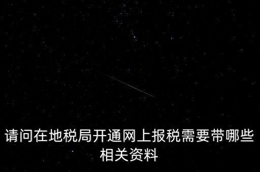 網(wǎng)上申報地稅需要什么，一般納稅人網(wǎng)上申報地稅上要報哪些稅