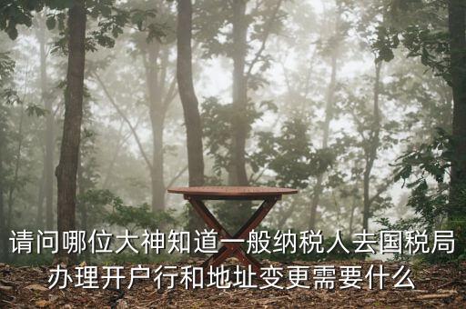 地址變更國(guó)稅變更需要什么資料，到稅局辦理變更地址需要什么資料