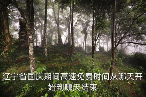 遼寧省河道費(fèi)免征到什么時(shí)候，遼寧節(jié)假日高速免費(fèi)什么時(shí)候開始