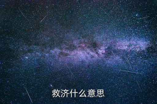 救濟(jì)什么意思