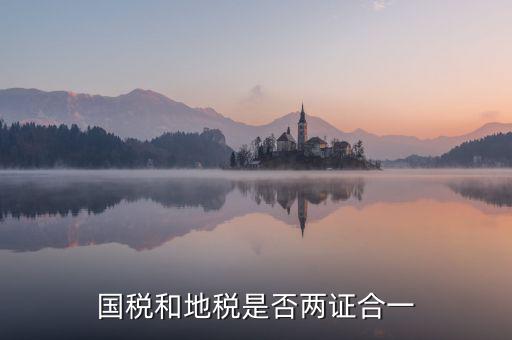 國(guó)稅的兩證合一是什么意思，國(guó)稅和地稅是否兩證合一