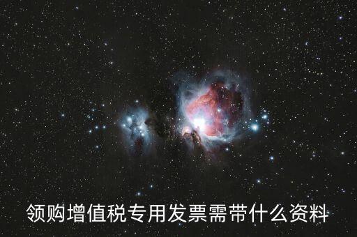 領購增值稅專用發(fā)票需帶什么資料