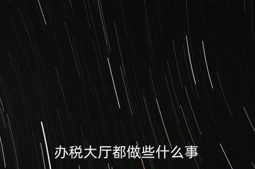 地稅大廳都干什么，辦稅大廳都做些什么事
