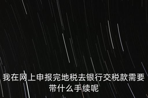 核稅后拿什么去交稅，申報(bào)交稅需要什么手續(xù)
