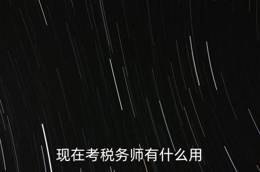 現(xiàn)在考稅務(wù)師有什么用