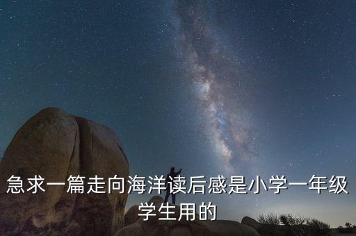 我的文明雷電過有什么關(guān)系，急求一篇走向海洋讀后感是小學一年級學生用的