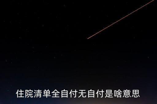 清單不增付是什么意思，希望有人幫我解決下 醫(yī)院的消費(fèi)清單里的自付比例是什么意思