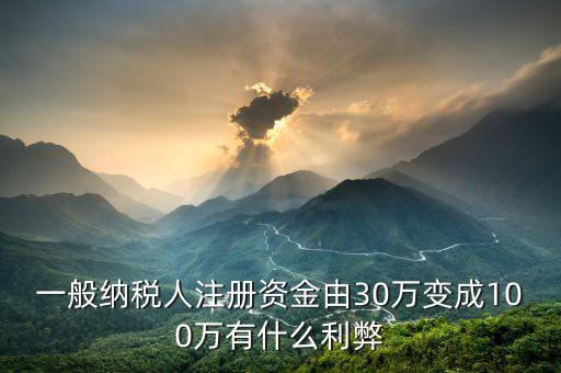 什么是案頭審核，一般納稅人注冊資金由30萬變成100萬有什么利弊