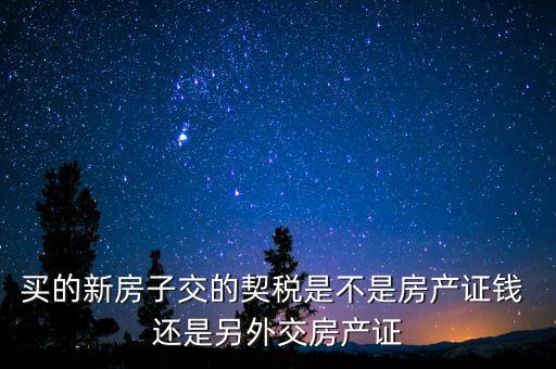 交了契稅的房子是什么產(chǎn)權(quán)，收契稅的房子是大產(chǎn)權(quán)還是小產(chǎn)權(quán)啊在線等