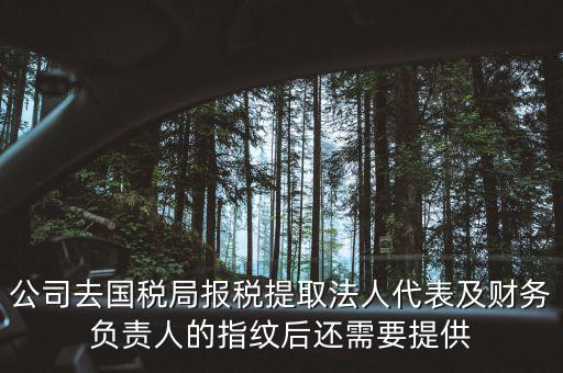 國稅錄指紋需要帶什么材料，公司去國稅局報(bào)稅采取法人代表及財(cái)務(wù)負(fù)責(zé)人指紋后還需要提供哪