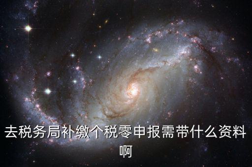 補繳個稅需要什么資料，去稅務局補繳個稅零申報需帶什么資料啊