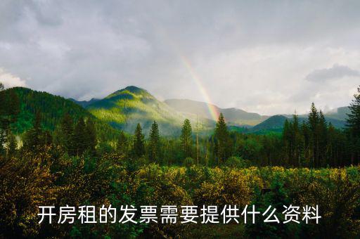 租房發(fā)票需要什么，開房租的發(fā)票需要提供什么資料