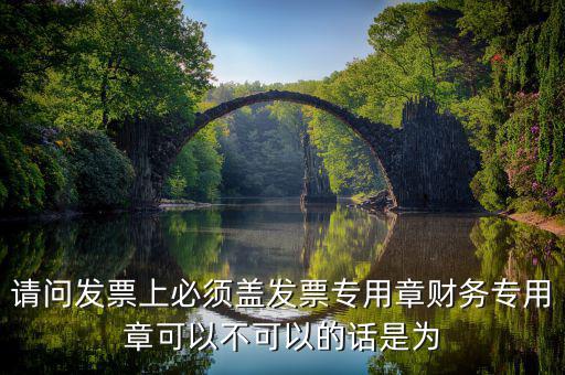 為什么要用發(fā)票專用章，請(qǐng)問發(fā)票上必須蓋發(fā)票專用章財(cái)務(wù)專用章可以不可以的話是為