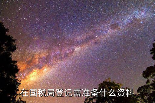 注冊國稅需要什么資料，國稅登記需要帶什么資料
