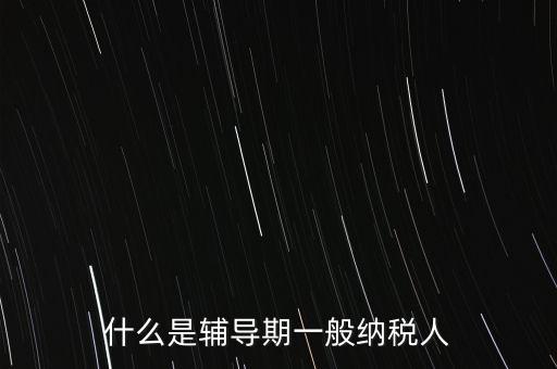 什么事輔導(dǎo)期，一般納稅人輔導(dǎo)期無論是工業(yè)還是商業(yè)等都是6個月嗎
