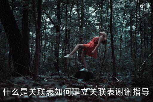 什么是關聯(lián)表如何建立關聯(lián)表謝謝指導