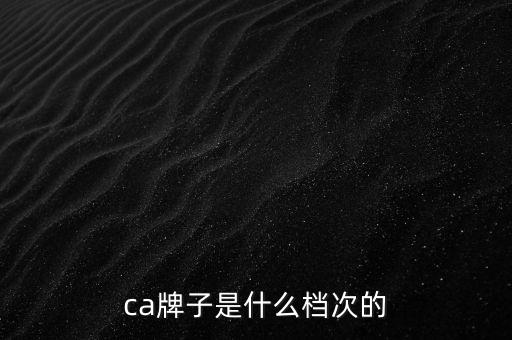 ca棒是什么牌子，ca是什么牌子全稱是什么