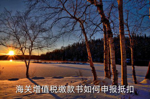 海關(guān)增值稅如何抵扣，海關(guān)增值稅繳款書(shū)如何申報(bào)抵扣
