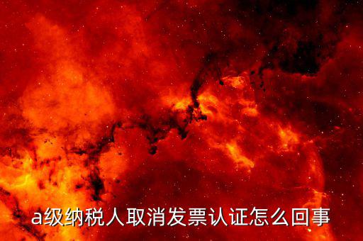 b級納稅人取消認證后如何，a級納稅人取消發(fā)票認證怎么回事