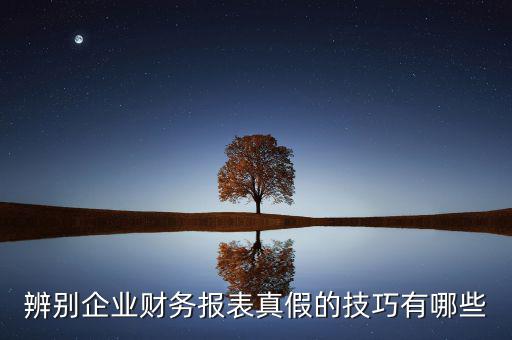 如何核實財務(wù)報表真?zhèn)?，如何辨別企業(yè)財務(wù)報表的真?zhèn)?/></a></span><span id=