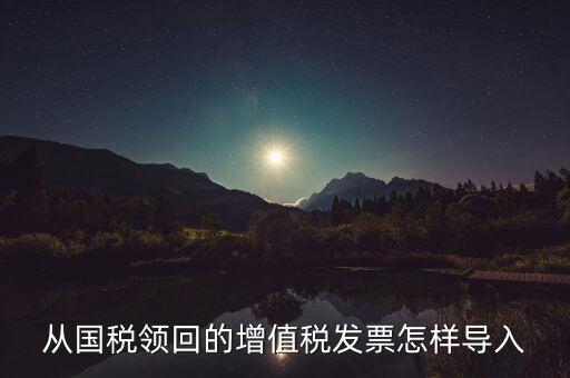 發(fā)票如何導(dǎo)入，從國(guó)稅領(lǐng)回的增值稅發(fā)票怎樣導(dǎo)入
