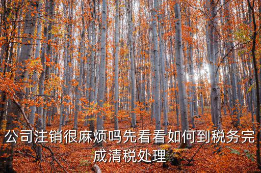 如何完成注銷清稅，如何注銷稅戶