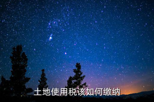 土地使用稅如何繳納，土地使用稅該如何繳納