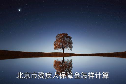 北京市殘疾人保障金如何計(jì)算，北京市殘疾人保障金怎樣計(jì)算