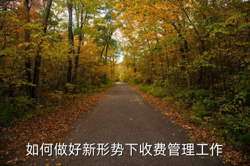 如何搞好征費管理工作，如何做好新形勢下收費管理工作