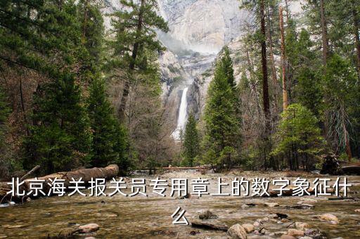 北京海關(guān)報(bào)關(guān)員專用章上的數(shù)字象征什么