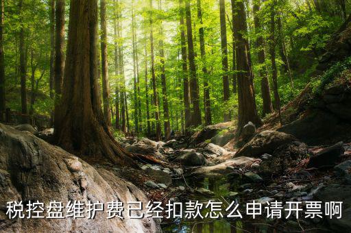 如何通過微信交納稅控盤繼費，稅控盤維護費已經(jīng)扣款怎么申請開票啊