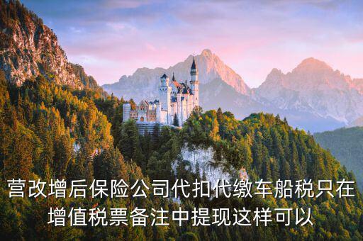 營改增車船稅如何入賬，營改增后車船稅發(fā)票如何入賬