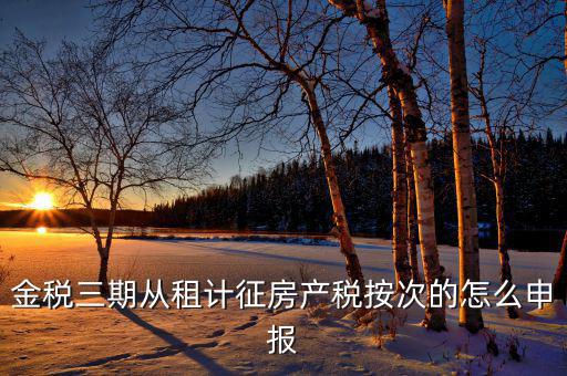 金稅三期如何申報(bào)房產(chǎn)稅，金稅三期 個(gè)稅 生產(chǎn)經(jīng)營(yíng)所得怎么申報(bào)