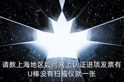 請(qǐng)教上海地區(qū)如何網(wǎng)上認(rèn)證進(jìn)項(xiàng)發(fā)票有U棒沒(méi)有掃描儀就一張