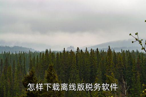 自然人稅收如何下載安裝，怎樣下載離線版稅務(wù)軟件