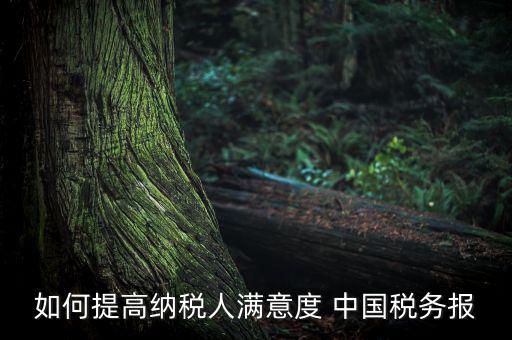 如何落實(shí)便民春風(fēng)行動(dòng)，如何提高納稅人滿意度 中國(guó)稅務(wù)報(bào)