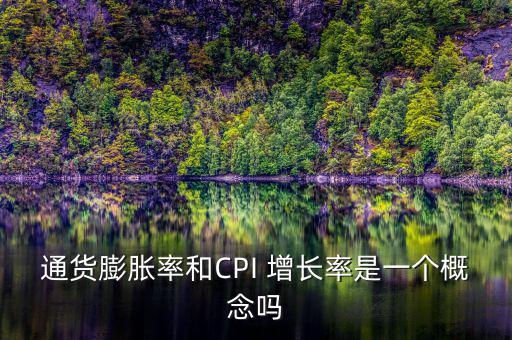 通貨膨脹率和CPI 增長率是一個(gè)概念嗎