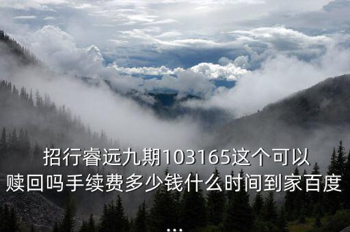 招行睿遠穩(wěn)健怎么樣,招商銀行理財產(chǎn)品預(yù)期年化收益高嗎?