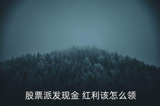  股票派發(fā)現金 紅利該怎么領