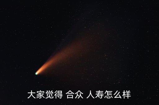 大家覺(jué)得 合眾 人壽怎么樣