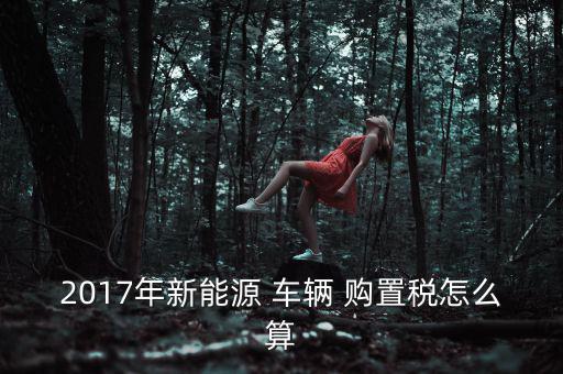 2017年新能源 車輛 購(gòu)置稅怎么算