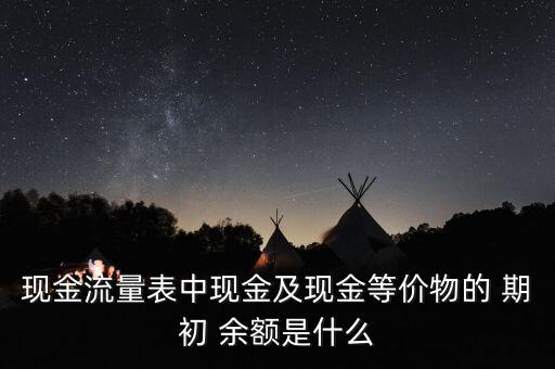 貨幣資金的期初余額怎么算,經營活動產生的現(xiàn)金流量凈額%