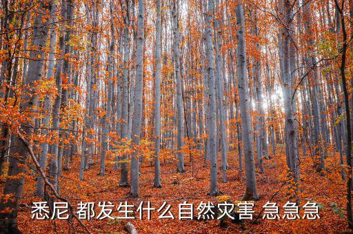 澳大利亞有什么自然災(zāi)害，澳大利亞最近的自然災(zāi)害