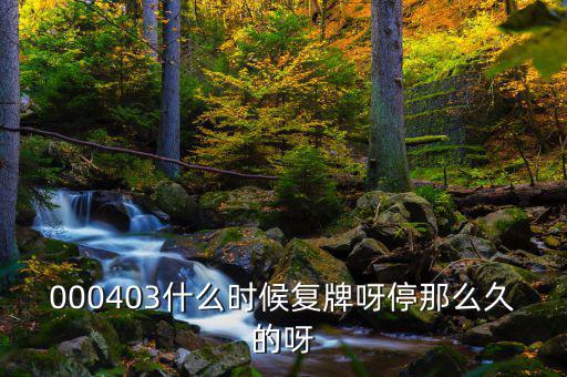 2014成飛集成什么時候復(fù)牌，000403什么時候復(fù)牌呀停那么久的呀