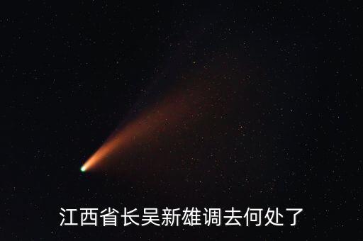 吳新雄什么時(shí)候退休，江西省長吳新雄調(diào)去何處了